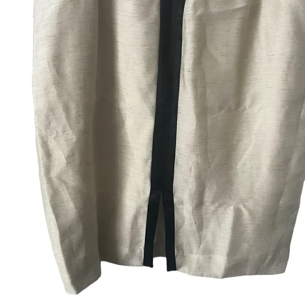 J Crew Silk/Linen Pencil Skirt Size 12